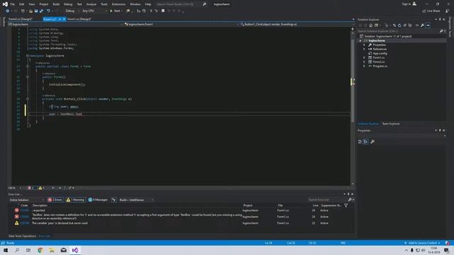 CREATING A SIMPLE LOGIN FORM IN C# (VISUAL STUDIO 2019) смотреть онлайн