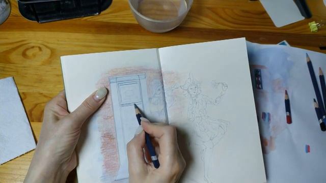 СКЕТЧДЕНЬ в скетчбуке/ДВЕРИ С ИСТОРИЕЙ/сочиним НОВУЮ сказку/ПОРТАЛ из Голландии в Италию смотреть онлайн