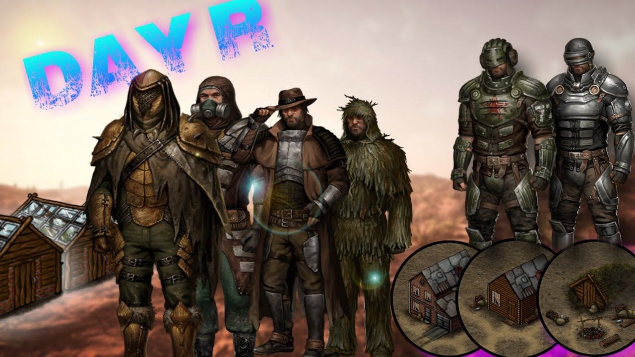 ТОП 6 БАЗ ПОПУЛЯРНЫХ ЮТУБЕРОВ, НА КАРТЕ - DAY R ! Day R Survival смотреть онлайн