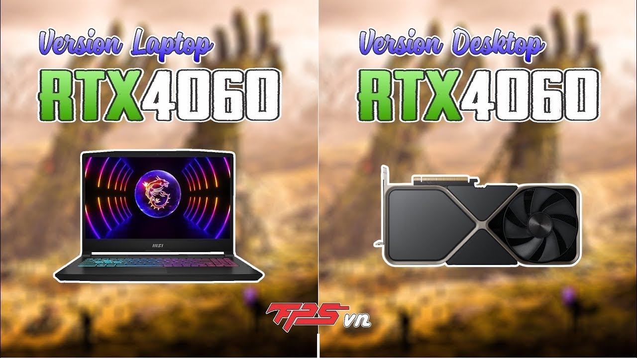 Laptop RTX 4060 8Gb Vs Desktop RTX 4060 8Gb  -  Test In Games - Test Cpu - Test GPU - Fps Vn
