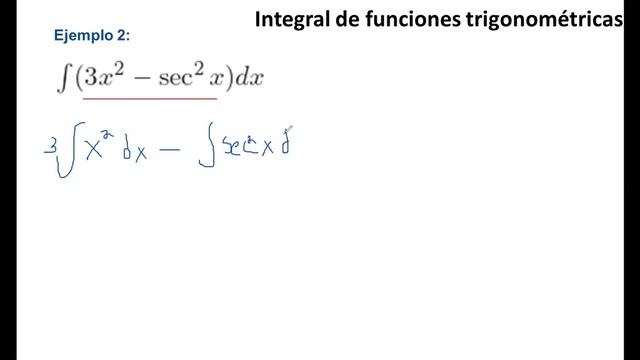 Integral de ((3x^2) - sec^2 x) dx смотреть онлайн