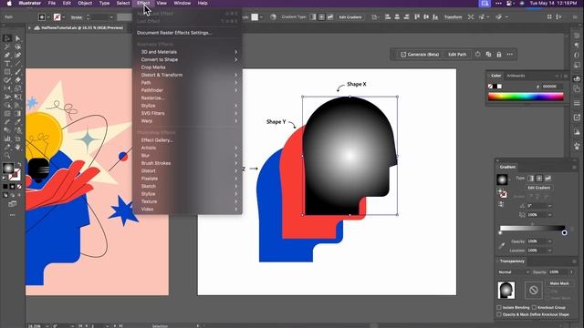 Урок: Добавляем полутона в иллюстрации смотреть онлайн
