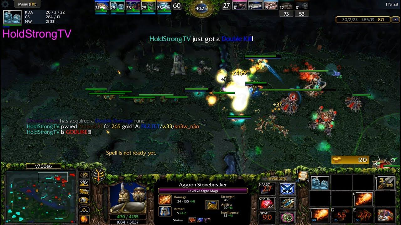 DOTA 1 Ogre Magi Aggron Stonebreaker GODLIKE смотреть онлайн