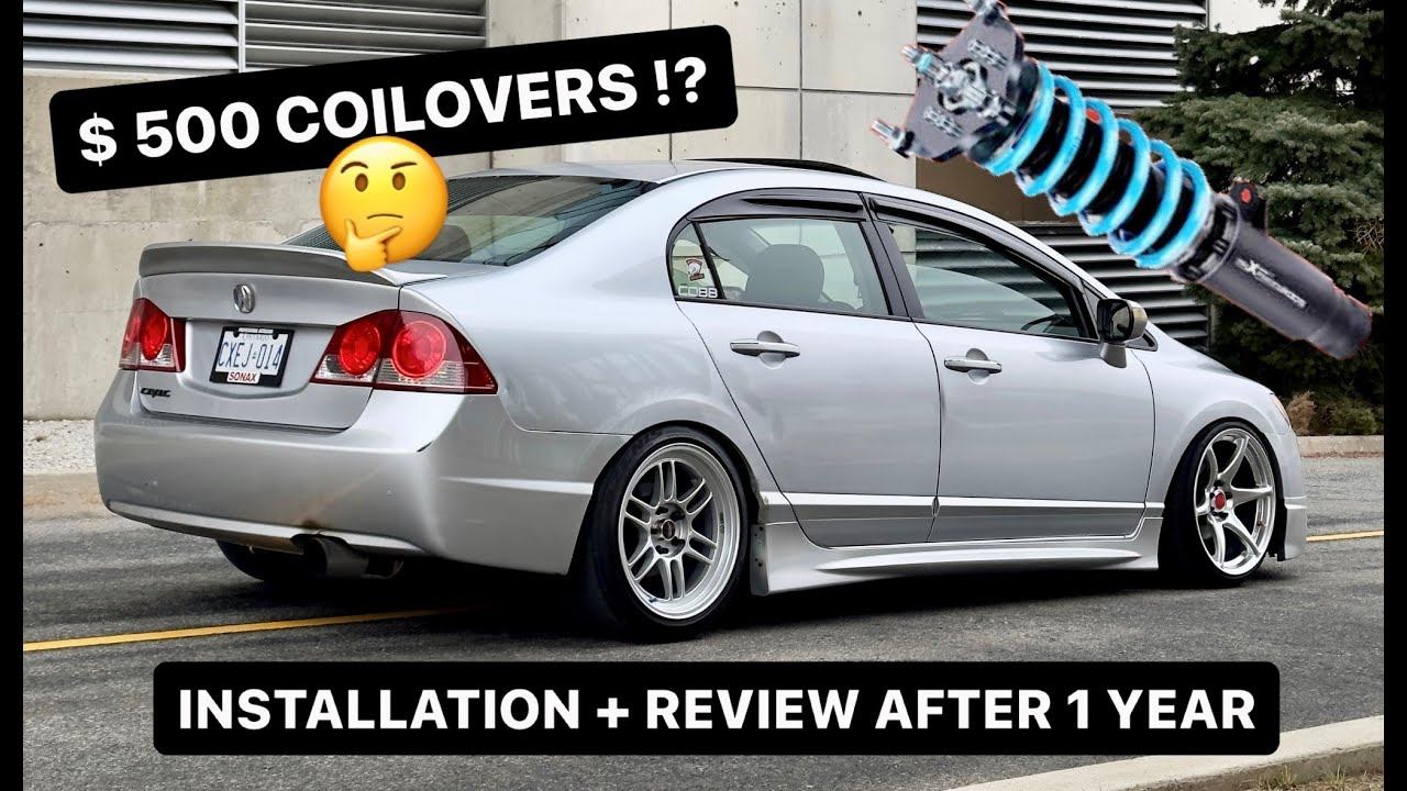SLAMMING MY 8TH GEN CIVIC ON MAXPEEDINGROD COILOVERS !! INSTALL + REVIEW AFTER A YEAR !! смотреть онлайн