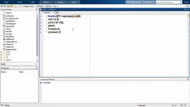 Lagrange Interpolation | MATLAB Code смотреть онлайн