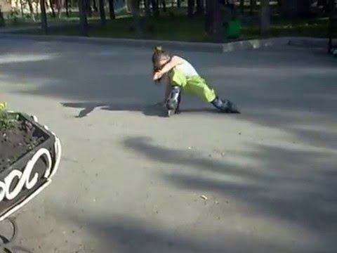 ролики это круто, развлечения, смешно катается, прикол. смотреть онлайн