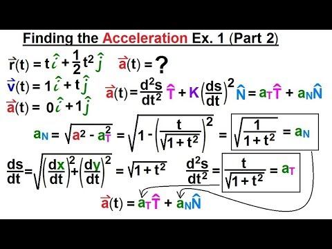 Calculus 3: Vector Calculus: Motion in Plane (13 of 15) Finding the Acceleration Ex. 1 (Part 2) смотреть онлайн