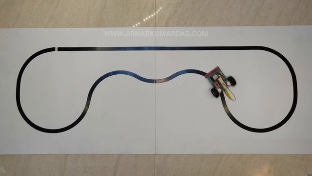 ESP32 | QTR-8RC | PID Line Follower Robot V1 | TB6612FNG | N20 Motor | Www.ArnabKumarDas.com