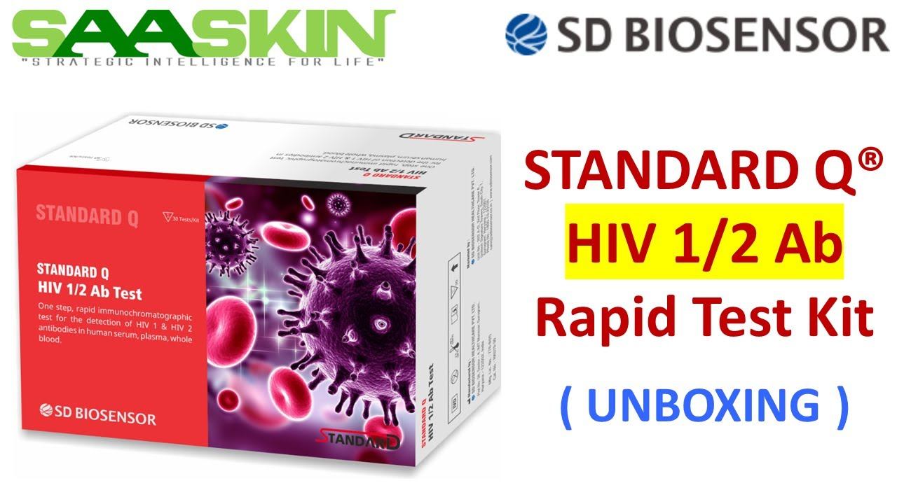 Standard Q HIV 1 / 2 Antibody Test Kit | UNBOXING | SD Biosensor смотреть онлайн