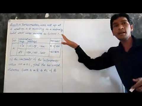 Tacheometric survey problem смотреть онлайн
