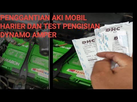 PENGGANTIAN AKI MOBIL HARIER DAN PEMGECEKAN PENGISIAN DYNAMO AMPER #aki #battery #toyota #tutorial смотреть онлайн