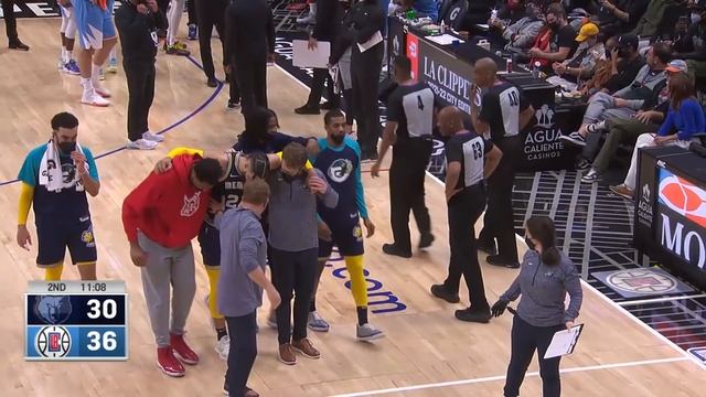 Santi Aldama vs Clippers (8 - 1 - 2022) смотреть онлайн