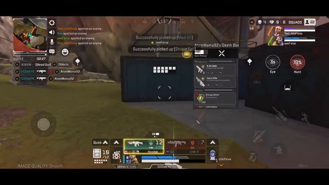 Apex Legends Mobile Rank Gameplay🔥🔥🔥|Intense Gameplay🤯🤯|Moonlight-XXX Tentacion ❤️ смотреть онлайн