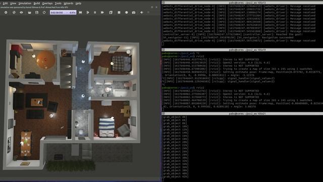 ROS2 Planning System. Apartment example.Tiago robot смотреть онлайн