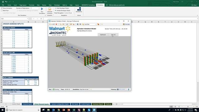Stage 1: Material handling simulation model animation including AGV simulation смотреть онлайн