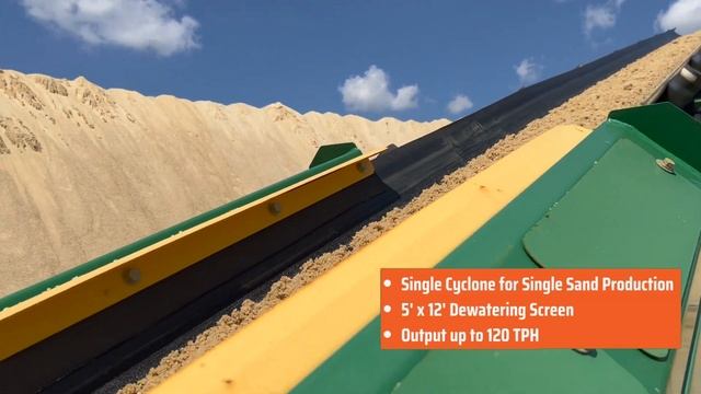 Compact Footprint, High Productivity Sand Plant from MWS Equipment - S190 Rinser, CSP120, & ST80 смотреть онлайн