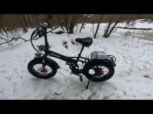 Электро велосипед Minako F10 зимой.  Первые впечатления