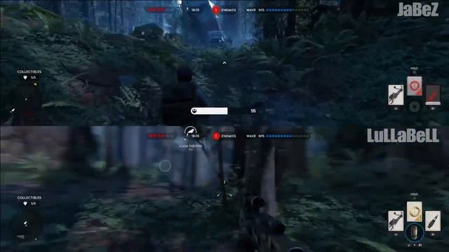 STAR WARS battlefront - Survival - Endor - Hard difficulty, Split screen - PS4 смотреть онлайн