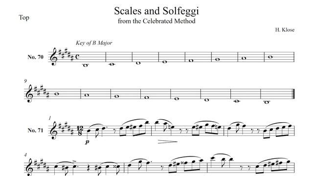 Klose - Scale Duets - B Major смотреть онлайн