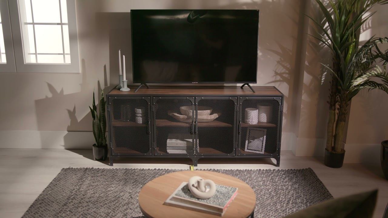 Sona 60" Industrial TV Stand - Dark Walnut смотреть онлайн