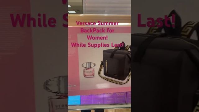 Versace Women Fragrance Purchase receive BackPack#centralcoast #macysbeauty #versacefragrances смотреть онлайн