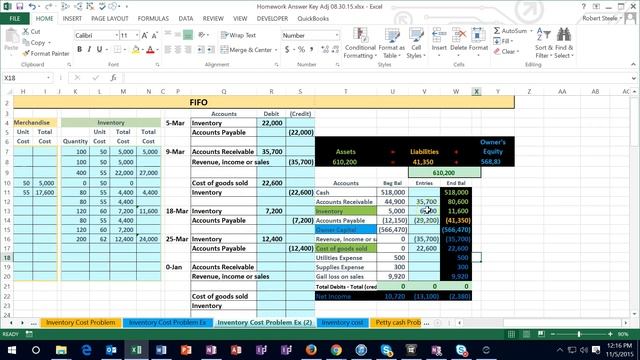 600.20 Inventory Cost Problem First In First Out part 2 Ex., how to calculate-Accounting, Financial смотреть онлайн