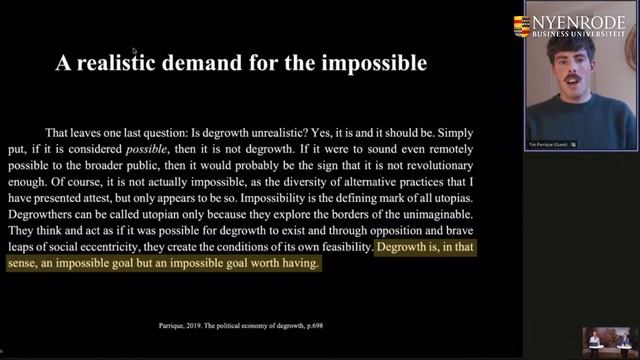 Radical Thinkers Conference Series #1: Degrowth, a radical idea? (Timothée Parrique) смотреть онлайн