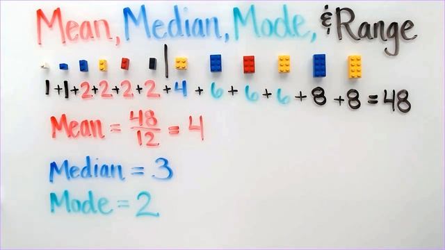 Mean, Median, Mode, and Range using Legos смотреть онлайн