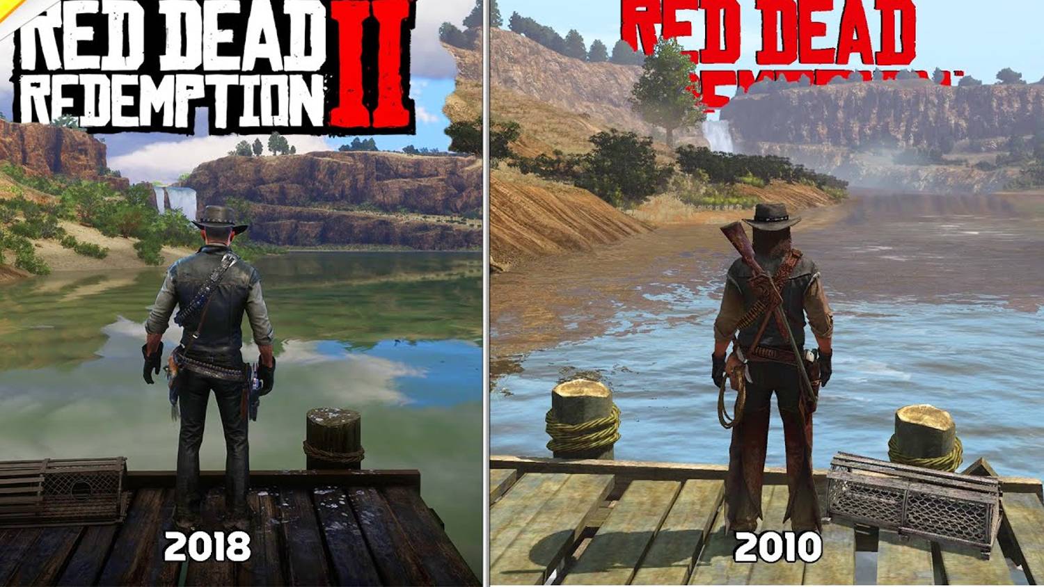 Red Dead Redemption 2 Vs Red Dead Redemption  Сравнение физики