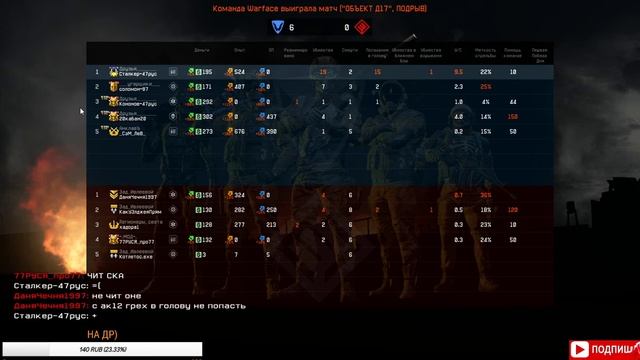 WARFACE СТРИМ 💗 ЛАЙК) ПОДПИСКА) смотреть онлайн