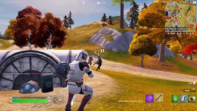 бластеры и световые мечи джедаев в Fortnite ! смотреть онлайн