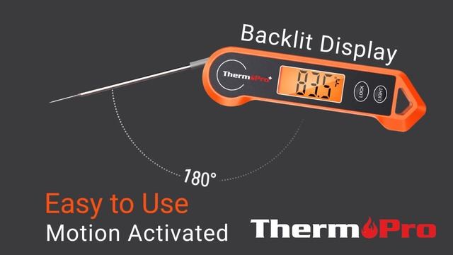 Introducing ThermoPro TP19H Digital Waterproof Instant Read Thermometer with Rotating Display! смотреть онлайн