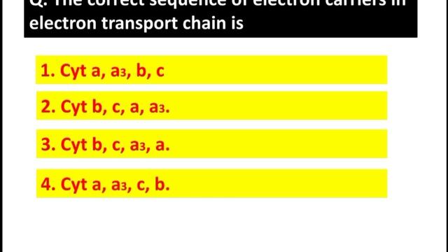 Electron transport chain | Respiration | NCERT | Botany | Quiz смотреть онлайн