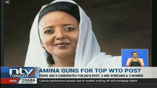CS Amina Mohamed is in the running to become the WTO Director General смотреть онлайн