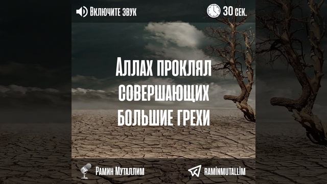 Аллах проклял совершающих большие грехи | Рамин Муталлим смотреть онлайн