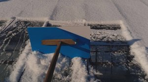 Скребок для чистки снега. Самодельный скребок для уборки снега с крыши парника, теплицы.