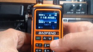 Manual Air Band frequency entry on the Baofeng UV-17 Pro GPS