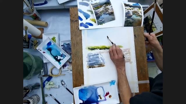 Speed-paint an Arabian Wadi Paradise (w/ Joe Dowden, England) смотреть онлайн