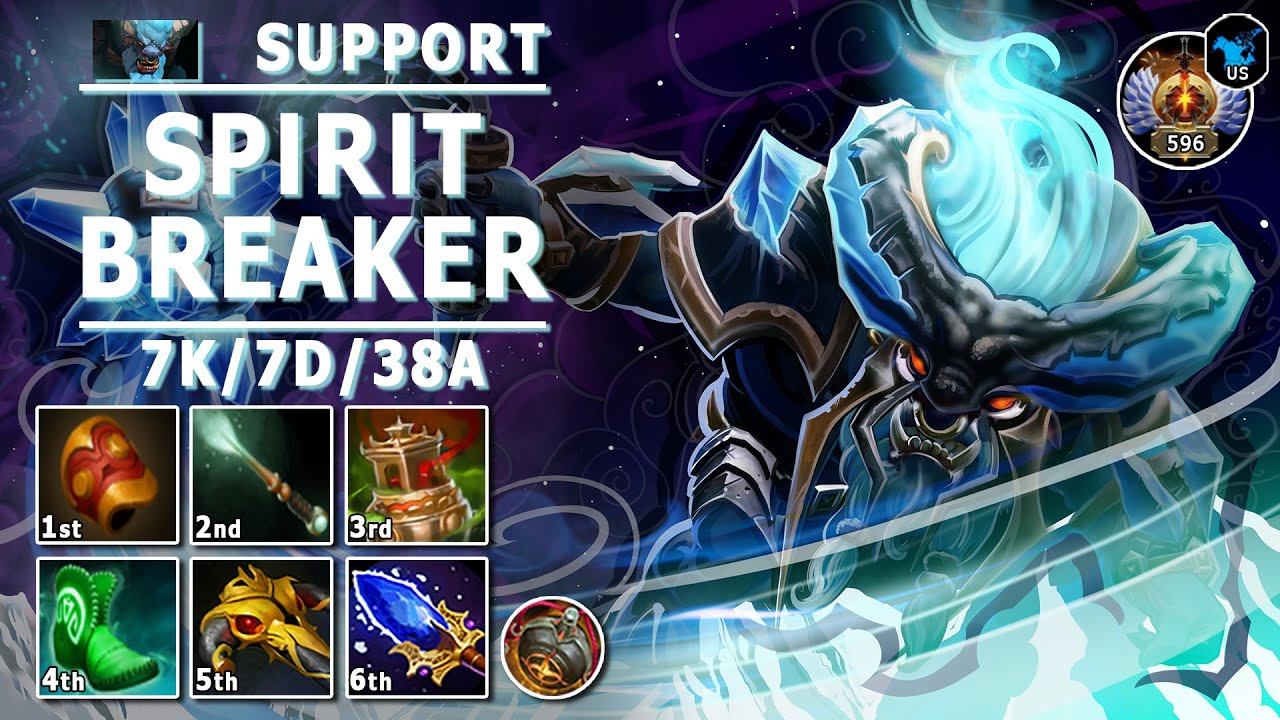 Spirit Breaker Soft Support | 7.31b | Pos 4 SB Guide | Dota 2 Immortal Gameplay смотреть онлайн