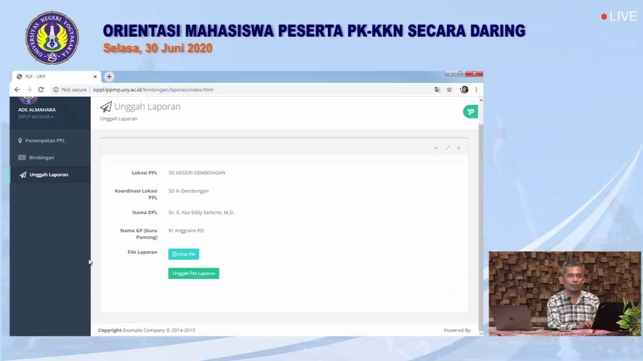 Orientasi Mahasiswa Peserta PK - KKN Secara Daring, Selasa 30 Juni 2020 смотреть онлайн