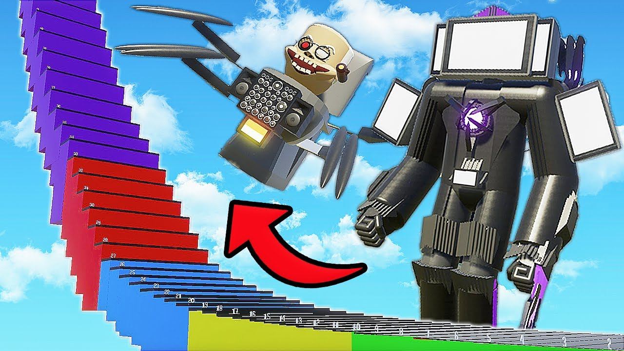 СМОГУТ ЛИ ТИТАН ТВ МЕН 3.0 И СКИБИДИ ТУАЛЕТЫ ЗАБРАТЬСЯ ПО СТУПЕНЬКАМ ЛЕСТНИЦЫ В BRICK RIGS смотреть онлайн