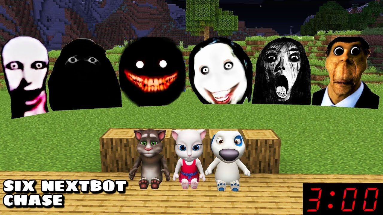 SIX NEXTBOTS AND JEFF THE KILLER CHASED ME in Minecraft - Gameplay - Coffin Meme смотреть онлайн