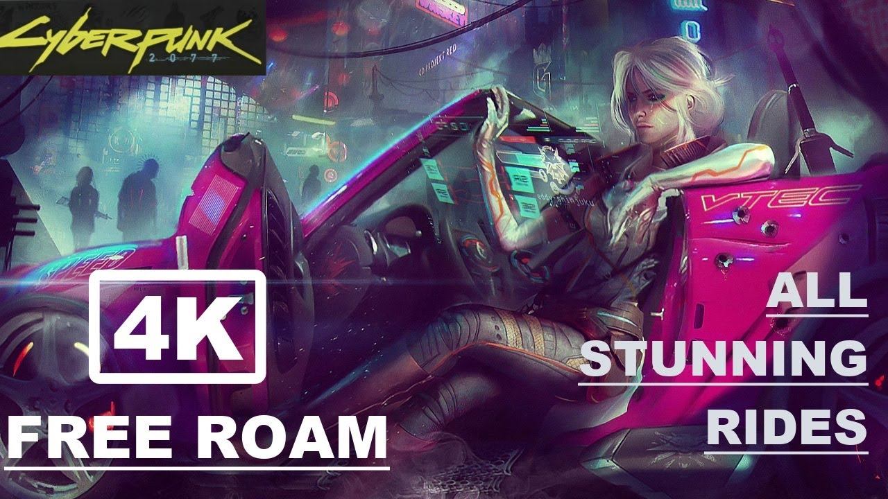 CYBERPUNK 2077 | STUNNING RIDES | FREE Roam | Gameplay Walkthrough | 4K Best Quality смотреть онлайн
