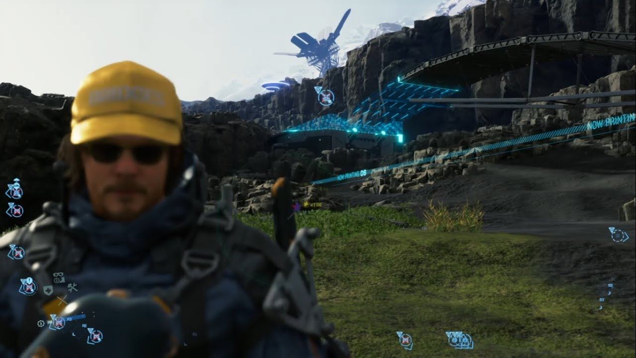 Death Stranding - Vehicle passing bridge from West Distro to The Weather Tower through the rocks смотреть онлайн