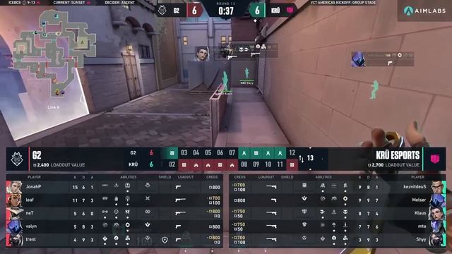 G2 Esports x KRÜ Esports (Mapa 2: Sunset) | VCT Americas Kickoff смотреть онлайн