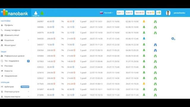 Возврат кредитных ресурсов $74,90, Нанобанк (Nanobank) 03.08.2015, Юрий Ерещенко смотреть онлайн