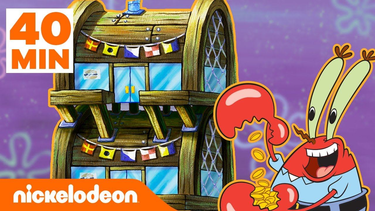 SpongeBob Schwammkopf | 40 Minuten zum Umbau der Krossen Krabbe! | Nickelodeon Deutschland смотреть онлайн