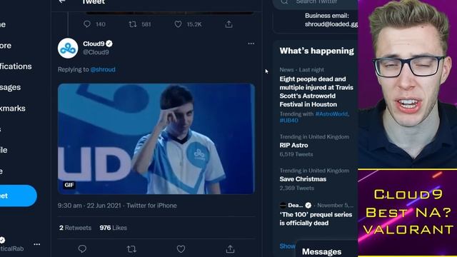 Shroud Claims Cloud9 BEST NA Team for Champions?! Evil Geniuses IN? 👀 VALORANT Esports News смотреть онлайн