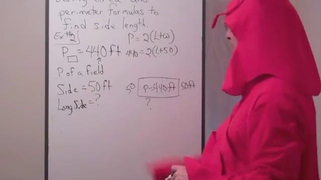 Using Area and Perimeter Formulas to Find Side Length Example 2 смотреть онлайн