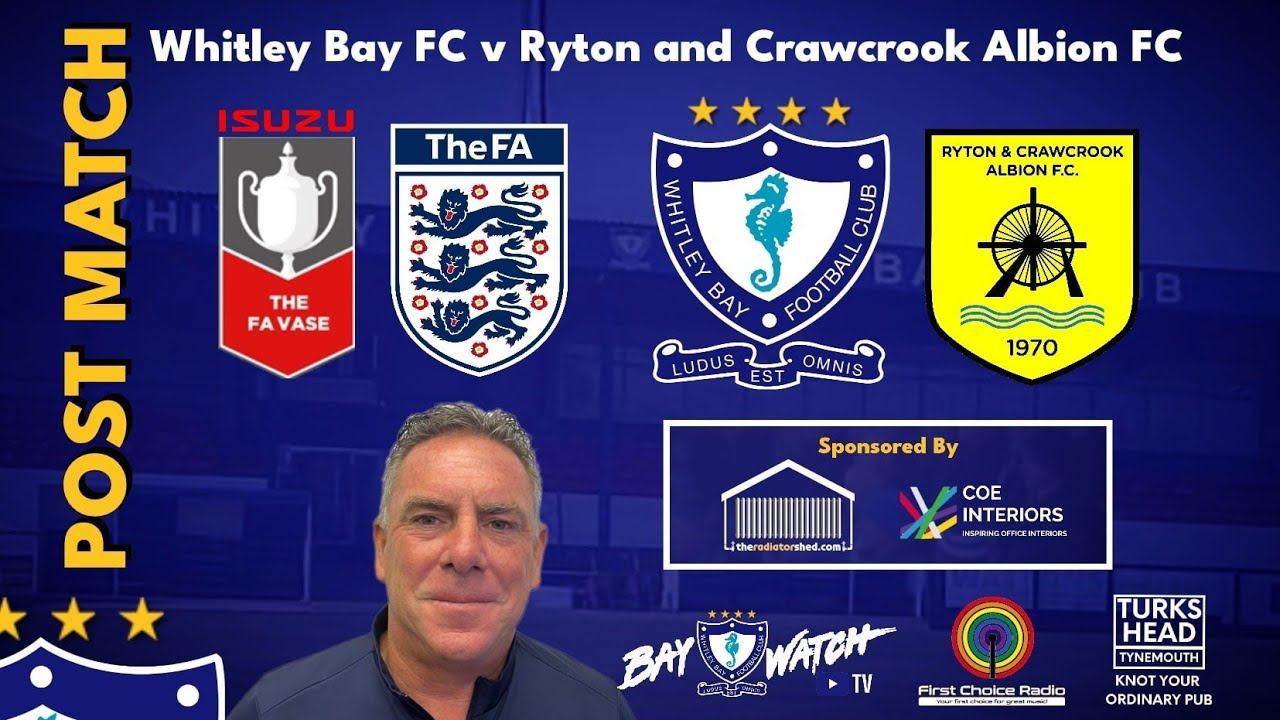 POST MATCH | NICK GRAY | Whitley Bay FC v Ryton and Crawcrook Albion | FA Vase 2nd Qualifying Round смотреть онлайн